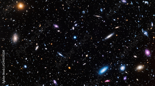 Vast galactic expanse with no visible planets
