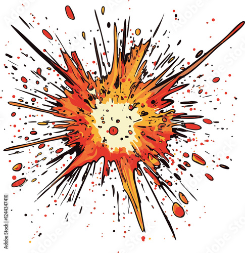 vector illustration of explosion