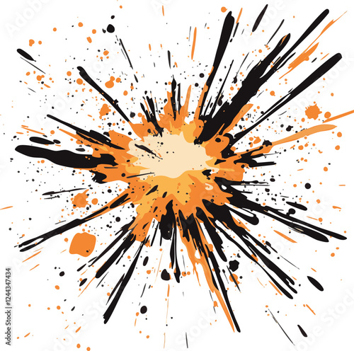 vector illustration of explosion