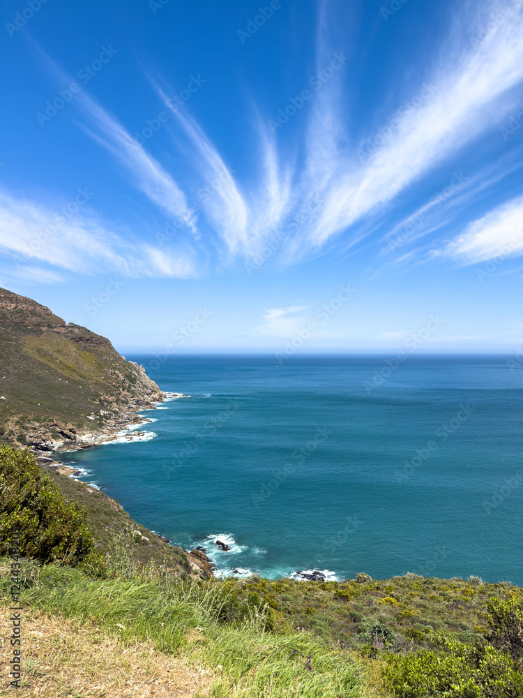 Rocky coast at Hout bay, seaside suburb of Cape Town, South Africa Rocky coast at Hout bay, seaside suburb of Cape Town, South Africa