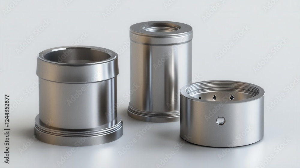 Precisely Machined Metal Components: Industrial Design Elements Precisely Machined Metal Components: Industrial Design Elements