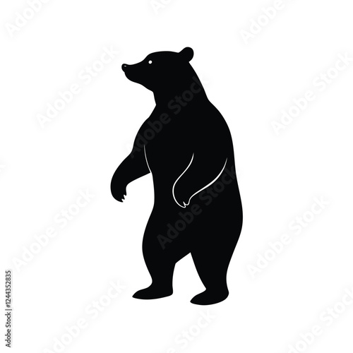 silhouette of bear