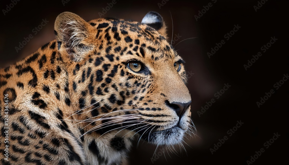 Vigilant African Leopard Strikingly Portrayed in a SunSoaked Savannah, Showcasing the Majesty of the Wild and the Mysterious Allure of the Big Cats. Vigilant African Leopard Strikingly Portrayed in a SunSoaked Savannah, Showcasing the Majesty of the Wild and the Mysterious Allure of the Big Cats.