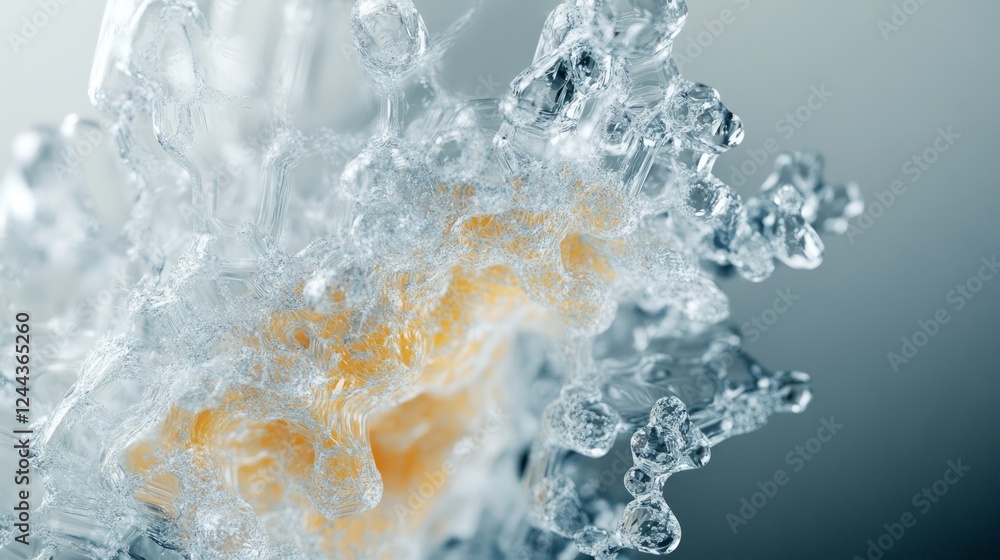 Abstract Water Splash with Bubbles and Soft Focus Background Abstract Water Splash with Bubbles and Soft Focus Background