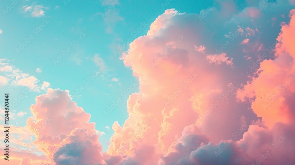 Pastel Sky: Dreamy Cloudscape at Sunset Pastel Sky: Dreamy Cloudscape at Sunset