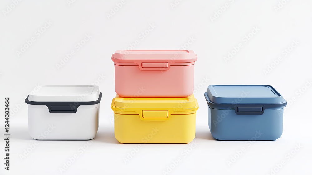 Outline package icon, plastic food containers with handle to carry, color icon. Vector fastfood delivery lunch boxes mockup. Food storage containers Outline package icon, plastic food containers with handle to carry, color icon. Vector fastfood delivery lunch boxes mockup. Food storage containers