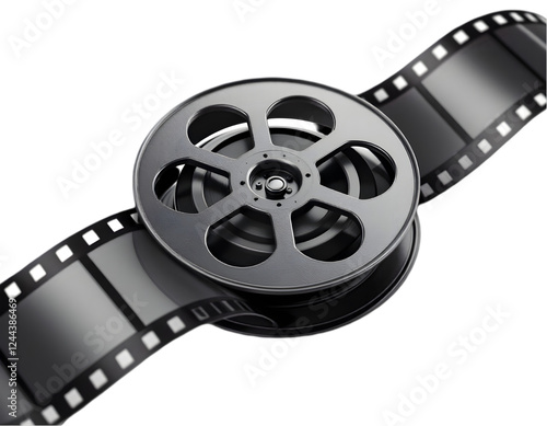 Wallpaper Mural Film reel and strip, movie production, dark background, cinema industry Torontodigital.ca