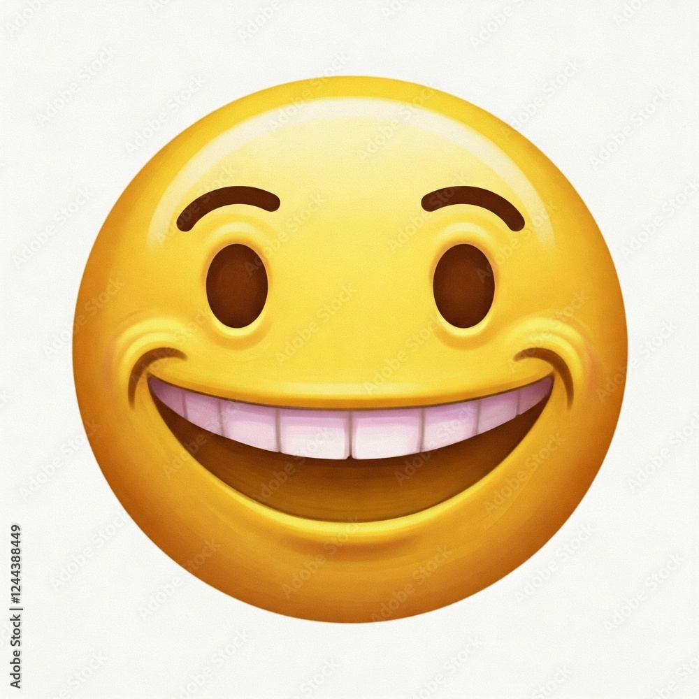 Fototapeta premium happy smiley face emoji 