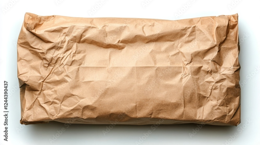A paper bag filled with fresh vegetables including onions, potatoes, lemons, peppers, and green veggies, on a light background A paper bag filled with fresh vegetables including onions, potatoes, lemons, peppers, and green veggies, on a light background
