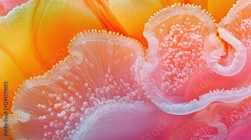 Underwater world close-up photography of vibrant coral reef and marine life photo