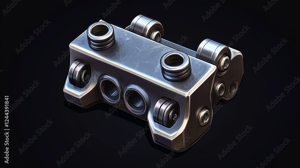 Square mounting bracket car detail connector realistic icon. Vector automobile spare part template, car repair and fixing tool, connecting object. Round tow plug, harness vehicle mounting bracket Square mounting bracket car detail connector realistic icon. Vector automobile spare part template, car repair and fixing tool, connecting object. Round tow plug, harness vehicle mounting bracket