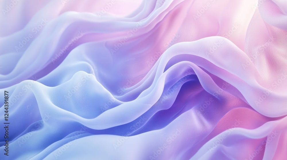 Abstract Pastel Fabric Drape: Soft Hues and Gentle Curves Abstract Pastel Fabric Drape: Soft Hues and Gentle Curves