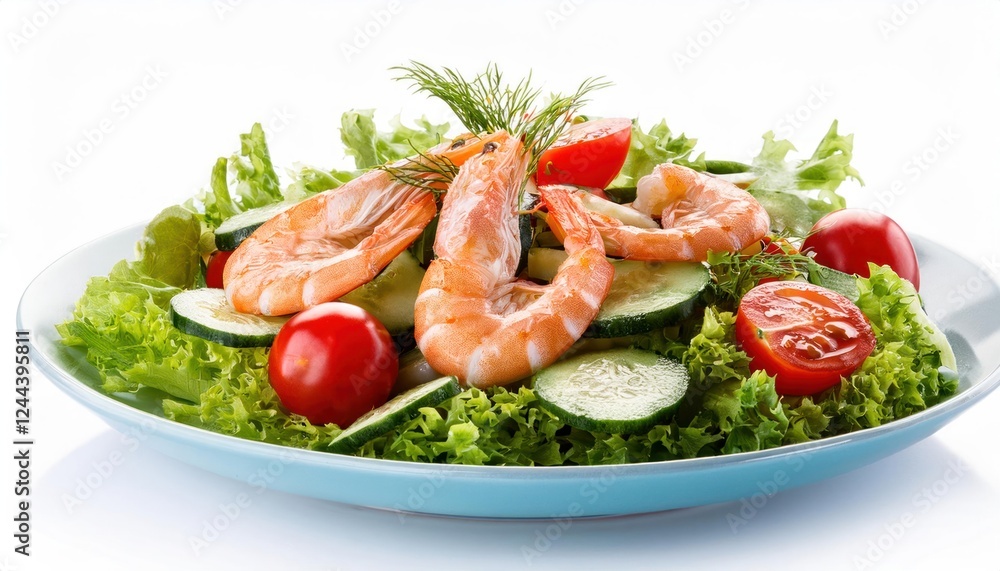 Healthy Salad with Smoked Salmon, Avocado, and Fresh Greens Healthy Salad with Smoked Salmon, Avocado, and Fresh Greens