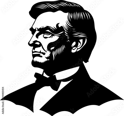Silhouette of Abraham Lincoln