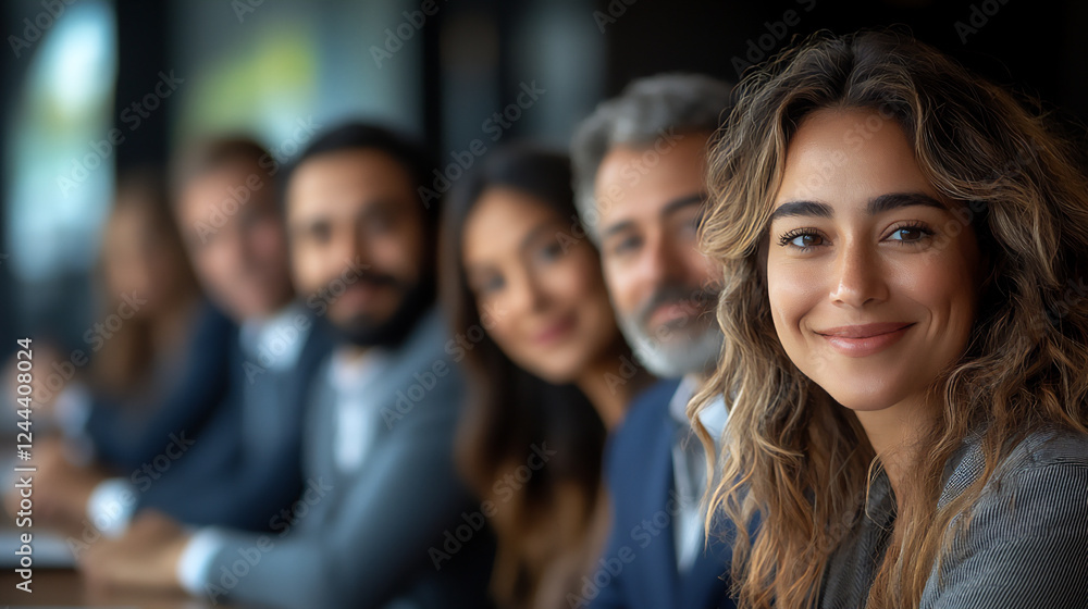 diverse team reviewing ideas around a conference table diverse team reviewing ideas around a conference table