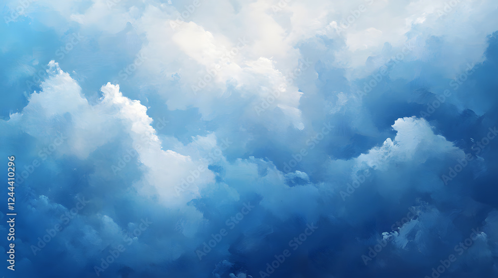 Clear skies filled with white clouds, offering a sense of calm and peacefulness under a bright sun. Clear skies filled with white clouds, offering a sense of calm and peacefulness under a bright sun.