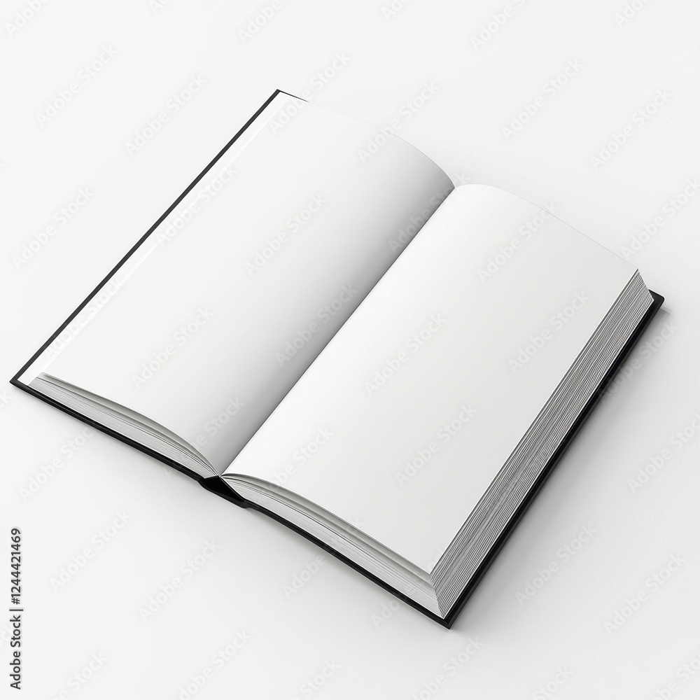 softcover magazine mockup with an empty cover, isolated on white softcover magazine mockup with an empty cover, isolated on white