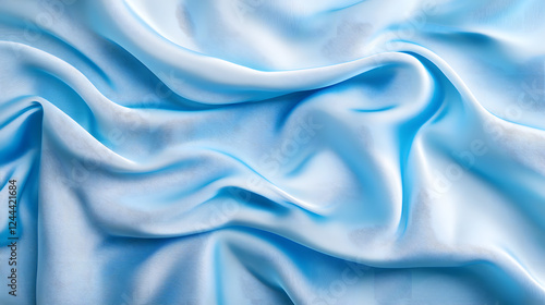 Wallpaper Mural A soft, smooth texture of blue fabric, representing calmness and luxury. Torontodigital.ca