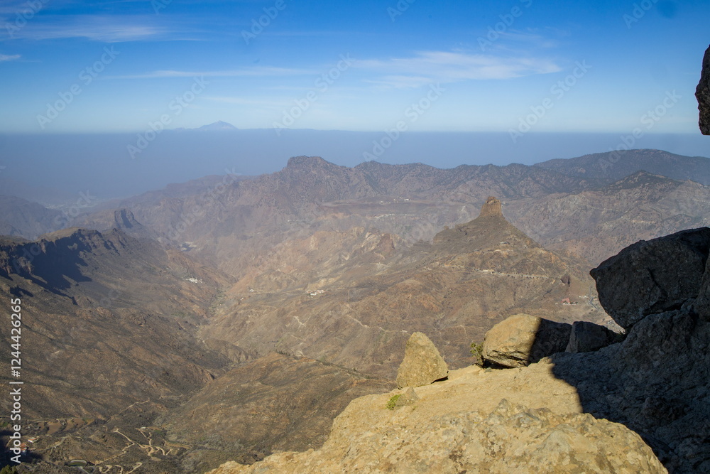 Roque Nublo, an iconic rock formation in Gran Canaria.