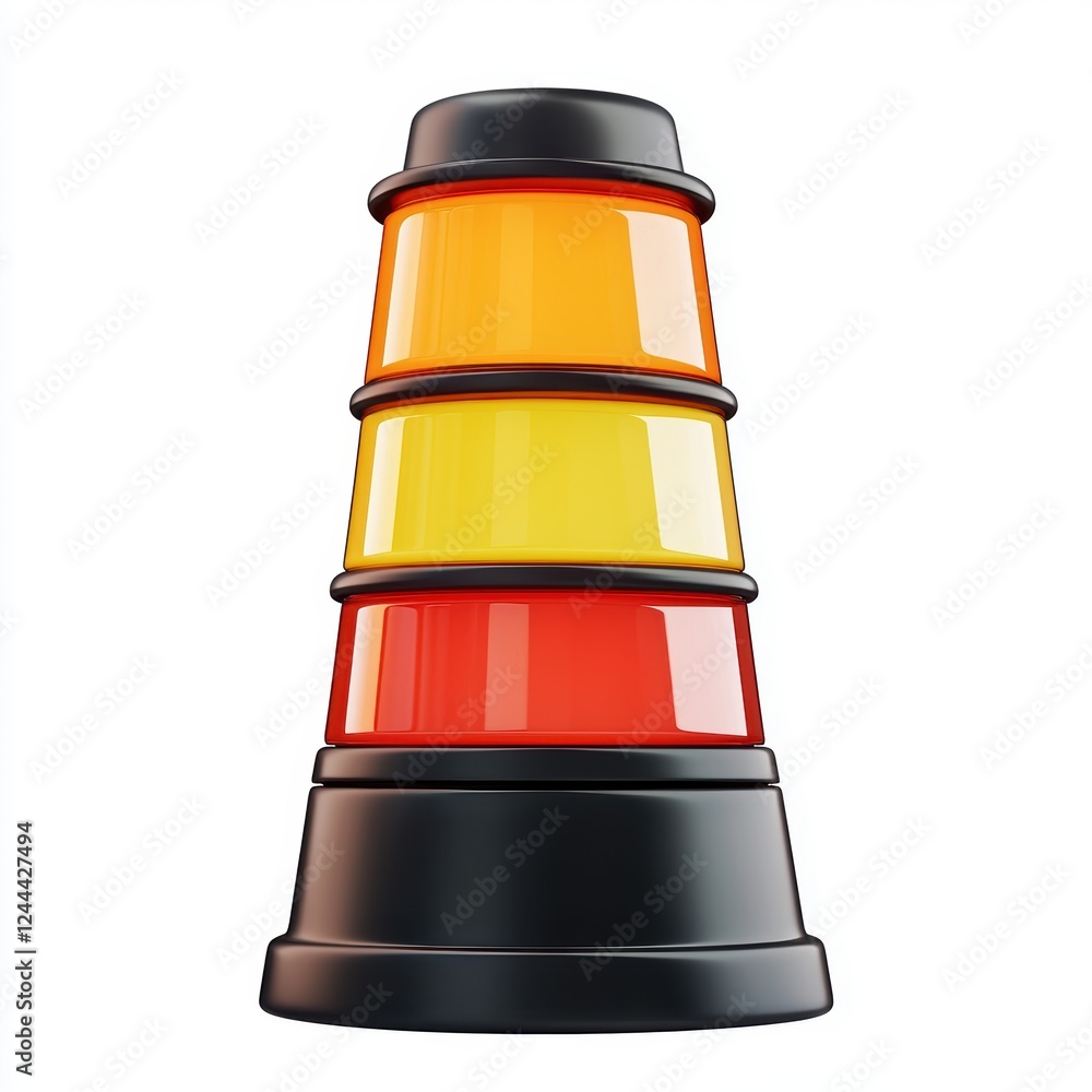 storm warning siren with flashing lights isolated on white storm warning siren with flashing lights isolated on white