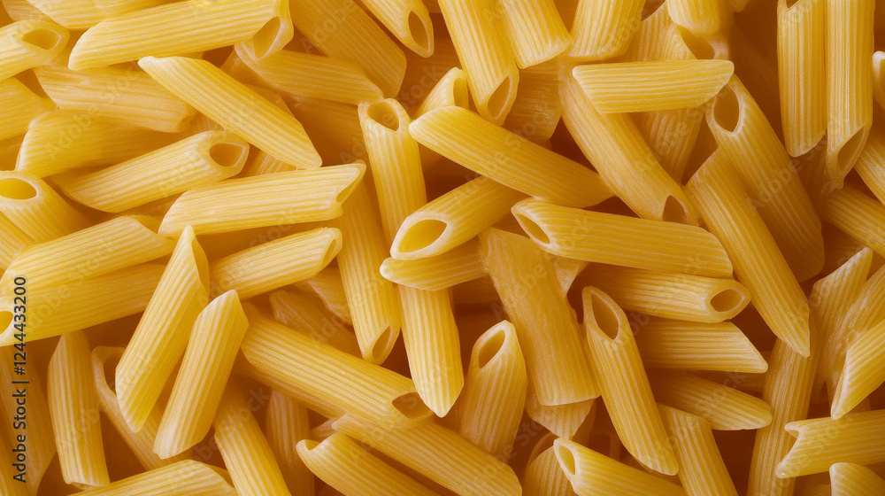 Close-Up of Pasta, Top-Down View, Hyper-Realistic Close-Up of Pasta, Top-Down View, Hyper-Realistic