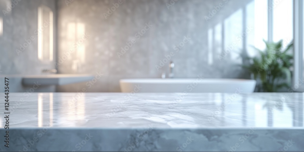 Luxury Bathroom Design with Marble Counter Luxury Bathroom Design with Marble Counter