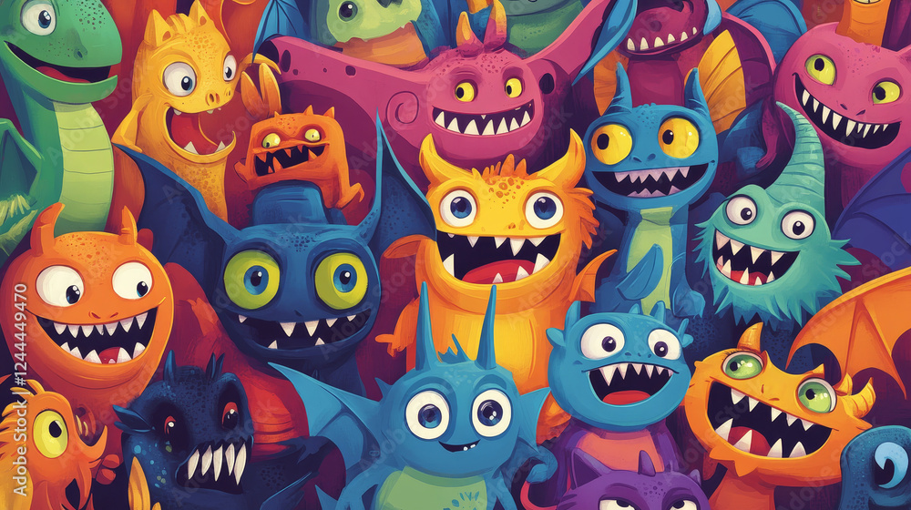 Word search puzzle game. Cartoon monster characters. Word search quiz, kids vocabulary puzzle vector worksheet with cute bat, funny dragon, alien lizard and fluffy beast, angry devil monster personage Word search puzzle game. Cartoon monster characters. Word search quiz, kids vocabulary puzzle vector worksheet with cute bat, funny dragon, alien lizard and fluffy beast, angry devil monster personage
