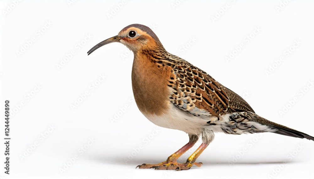 Fototapeta premium a bird standing on a white background