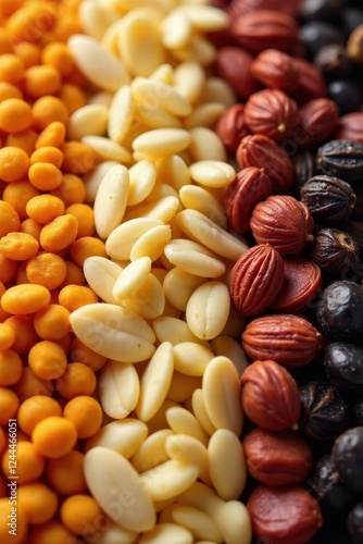 Wallpaper Mural Close-up showcasing diverse textures of nutritious seeds, nuts, and grains , breakfast, nut Torontodigital.ca