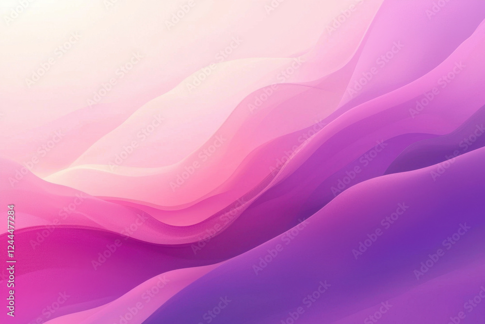 Abstract layered waves of pink and purple forming a soft fluid texture Abstract layered waves of pink and purple forming a soft fluid texture