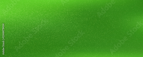 Noisy grain texture effect green and lime color gradient banner background. green grain texture background
