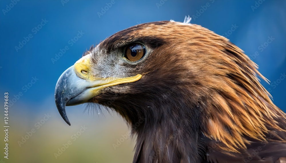 Majestic Golden Eagle Portrait in the Arctic Wilderness of Denali National Park, Alaska Showcasing Striking Detail and Powerful Intensity Majestic Golden Eagle Portrait in the Arctic Wilderness of Denali National Park, Alaska Showcasing Striking Detail and Powerful Intensity