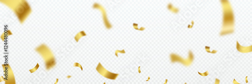 Colorful confetti isolated. Festive vector background	