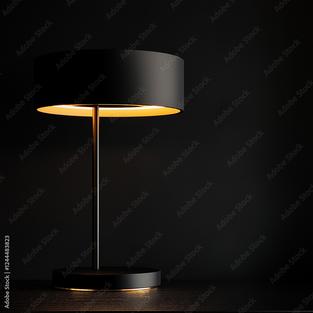 custom made wallpaper toronto digitalBold Modern Lamp with High-Contrast Lighting in Black for a Chic and Contemporary Design