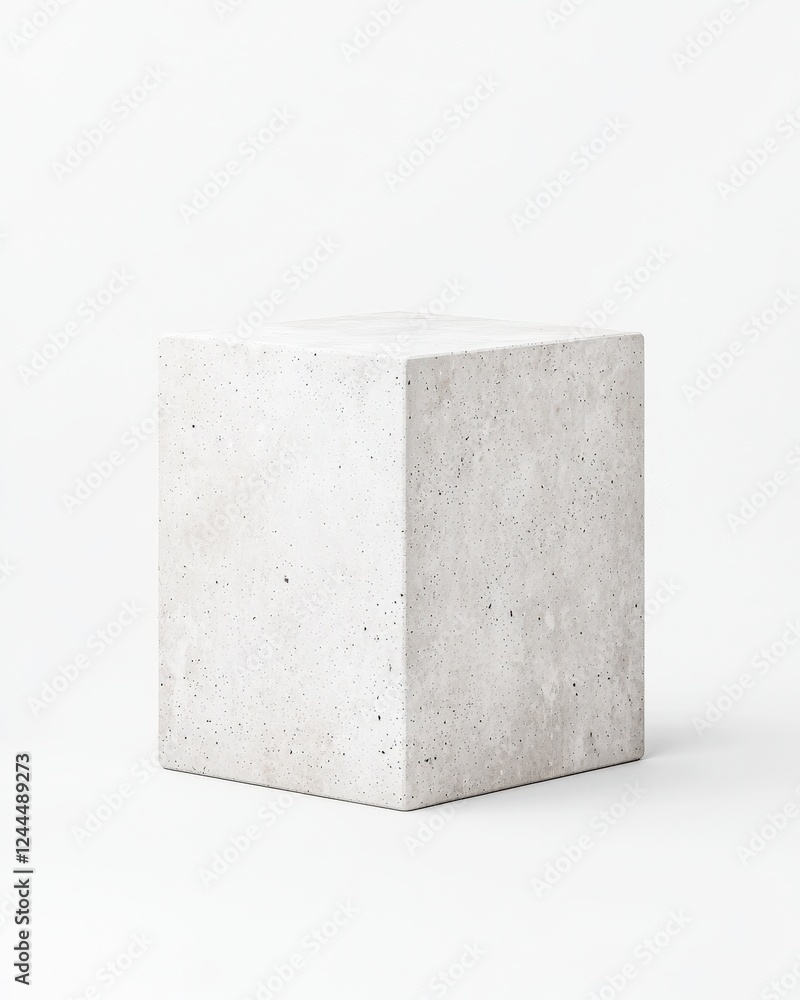 A minimalist concrete cube showcasing modern design. Perfect for architectural projects, product displays, or as a stylish home decor element. A minimalist concrete cube showcasing modern design. Perfect for architectural projects, product displays, or as a stylish home decor element.