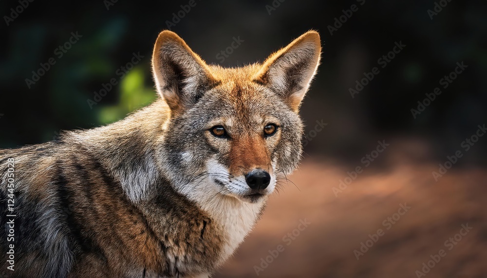 Striking Coyote Portrait Crafted with AI, Set in the Majestic Desert Scene, Capturing the Wild Spirit of the American Southwest with Detailed Textures and Expressive Eyes. Striking Coyote Portrait Crafted with AI, Set in the Majestic Desert Scene, Capturing the Wild Spirit of the American Southwest with Detailed Textures and Expressive Eyes.