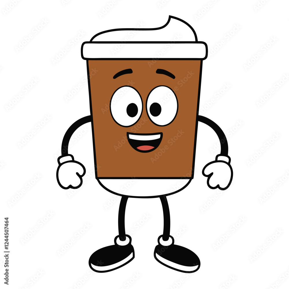 Coffee, drink funny vector art illustration Coffee, drink funny vector art illustration