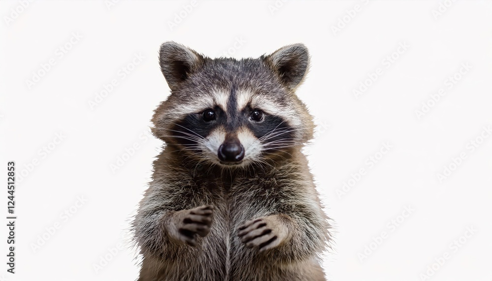 Adorable Raccoon Posing Regally with Paws Together against a Transparent Background Perfect for Digital Art, Home Decor, or Design Inspiration Adorable Raccoon Posing Regally with Paws Together against a Transparent Background Perfect for Digital Art, Home Decor, or Design Inspiration