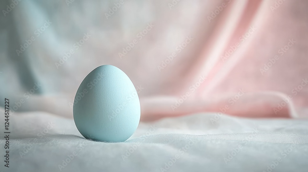 A minimalist Easter greeting card with a single pastel-colored egg on a white background A minimalist Easter greeting card with a single pastel-colored egg on a white background