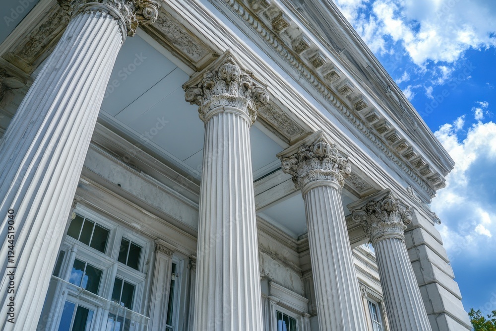 Classical Architecture: Elegant Pillars & Sky Classical Architecture: Elegant Pillars & Sky