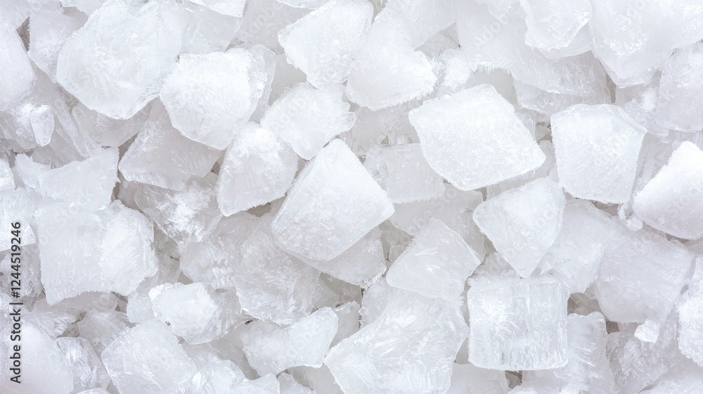 Close-up of coarse white salt crystals. Food background texture Close-up of coarse white salt crystals. Food background texture