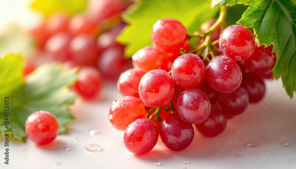 Juicy Red Grapes Fresh Bunch on Vine Juicy Red Grapes Fresh Bunch on Vine