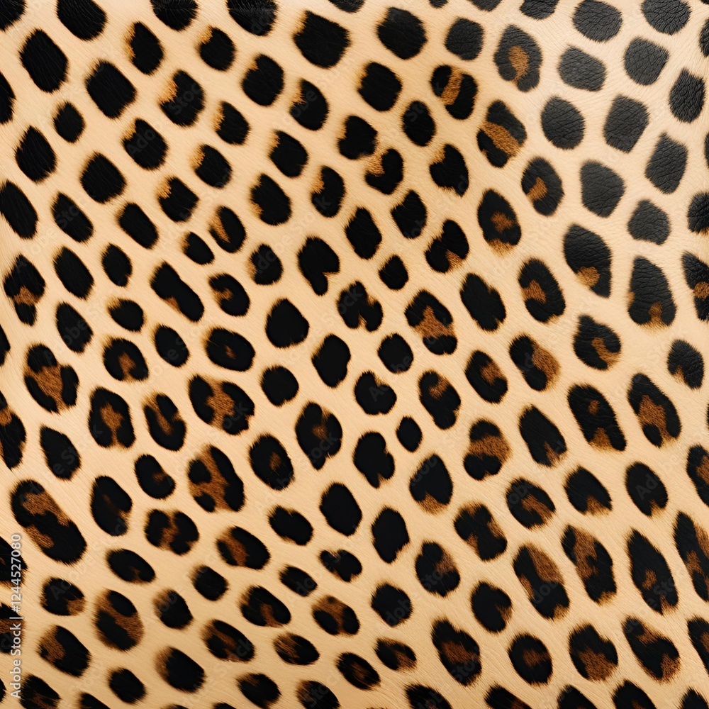 Fototapeta premium Leopard skin pattern animal leather seamless design