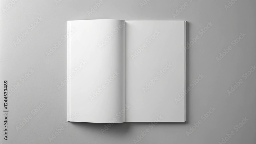 Fototapeta premium Blank Magazine Mockup on a Cozy Fabric Background
