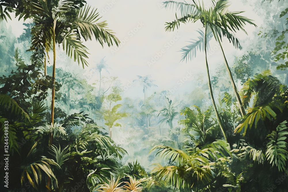 Rainforest Landscape in Tropical Region Rainforest Landscape in Tropical Region