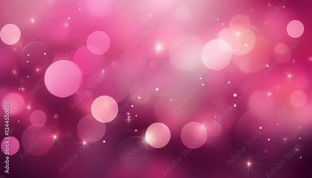 blurred pink background with circles and stars blurred pink background with circles and stars