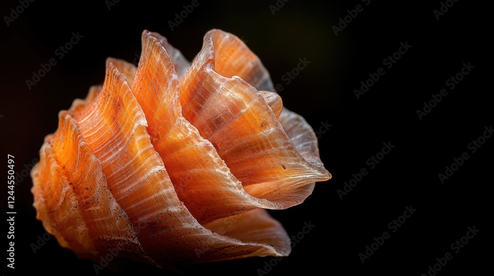 A close-up view of an intricately shaped shell, highlighting its translucent layers and natural design, evoking a sense of tranquility and beauty within nature. A close-up view of an intricately shaped shell, highlighting its translucent layers and natural design, evoking a sense of tranquility and beauty within nature.