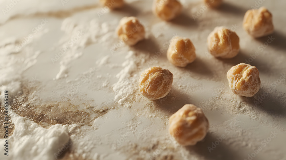 A close-up of chickpeas displayed on a light background, showcasing their organic, rough textures and natural imperfections. A close-up of chickpeas displayed on a light background, showcasing their organic, rough textures and natural imperfections.