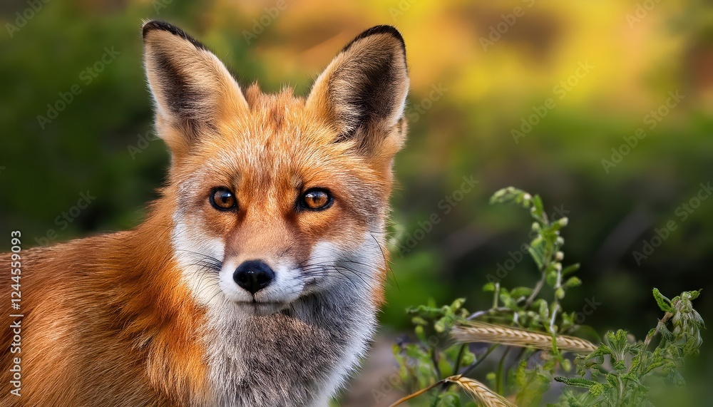 Wild Encounter Majestic Red Fox Captured in Striking Portrait Amidst a Winter Forest Backdrop, Showcasing Furs Dappled Coat and Intense Eyes Wild Encounter Majestic Red Fox Captured in Striking Portrait Amidst a Winter Forest Backdrop, Showcasing Furs Dappled Coat and Intense Eyes