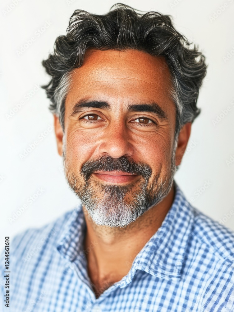 A man with a beard and glasses, smiling and posing for a professional portrait against a white background. A man with a beard and glasses, smiling and posing for a professional portrait against a white background.